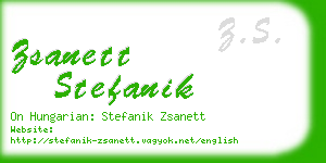 zsanett stefanik business card